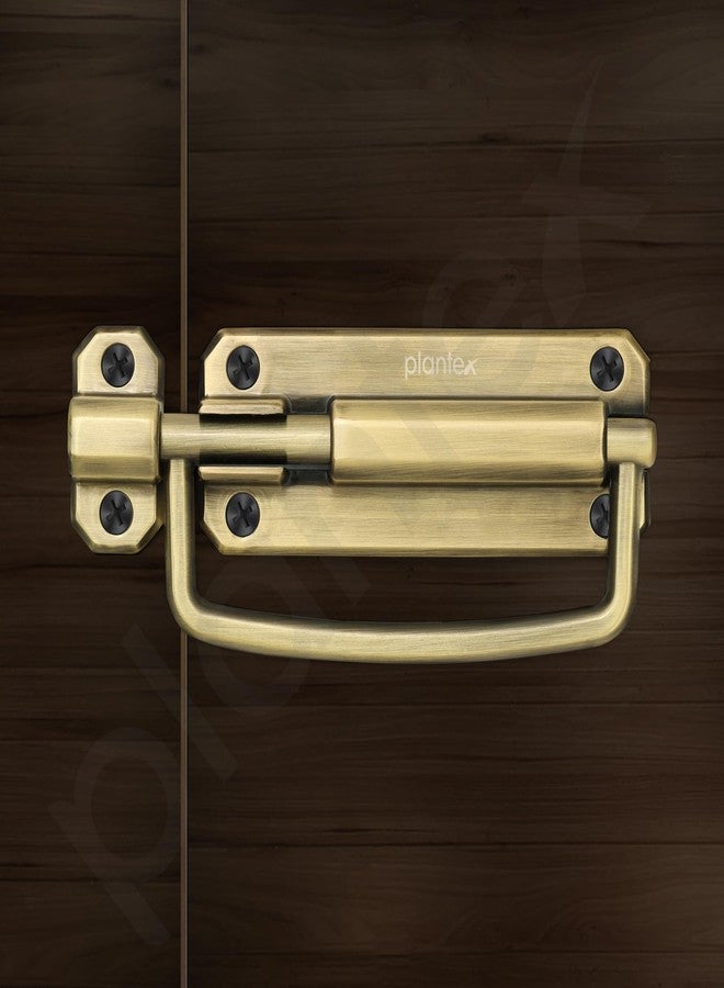 Plantex Door Latch for Bathroom/Latch Lock for Main Door/Door Stopper/Baby Latch/Door Lock Latch for Home/Office Doors/Chitkani - Pack of 1 (Brass Antique) - Image 5